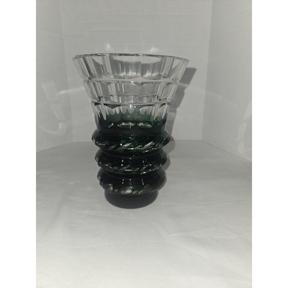 Val St Lambert Aline Model H Crystal Vase 6 1/2"